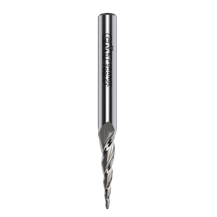 Upcut Spiral 2D/3D Carving Bit, Solid HWM D=1.6x30x80 Z3 RH